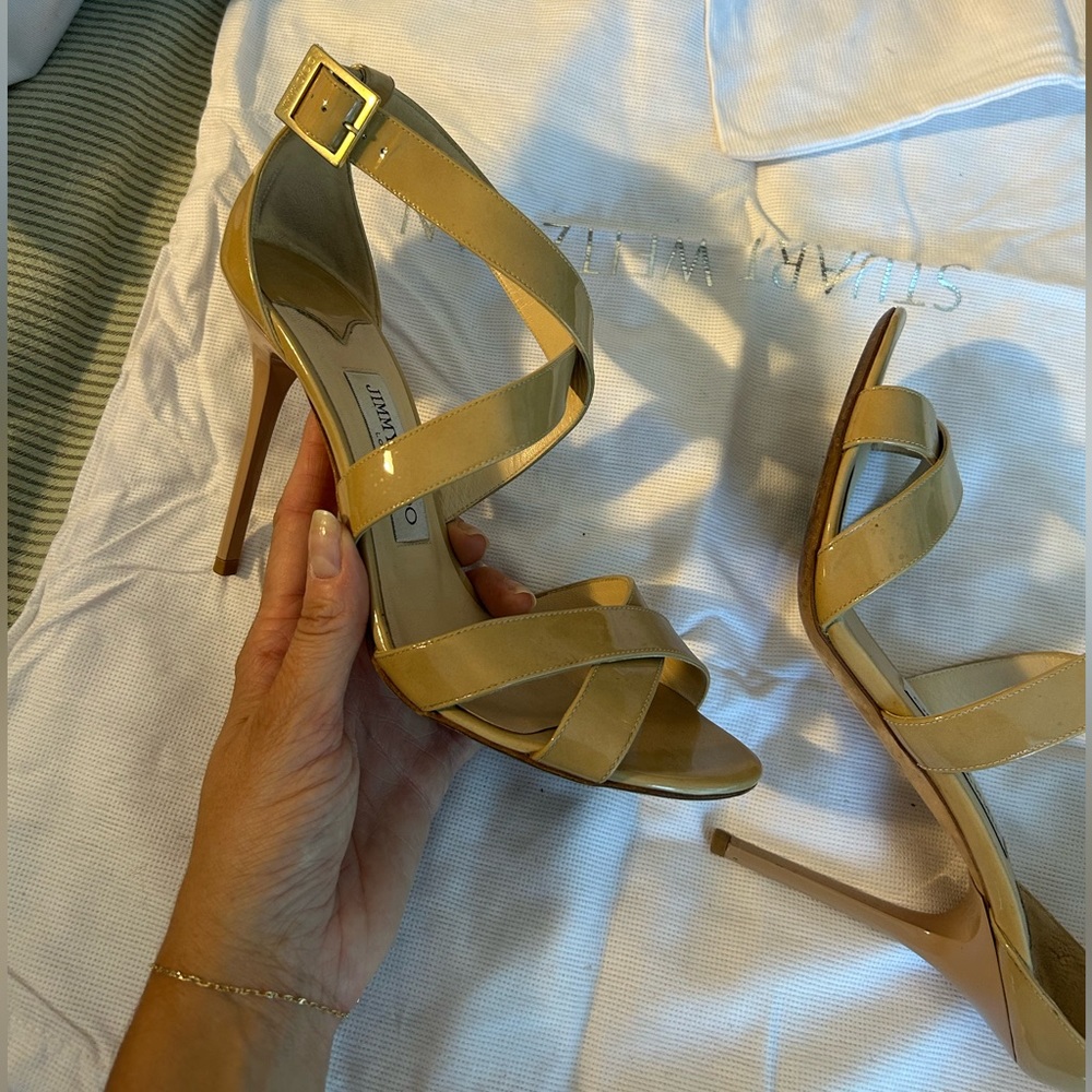 Nude Jimmy Choo Sandals. Size 38.5